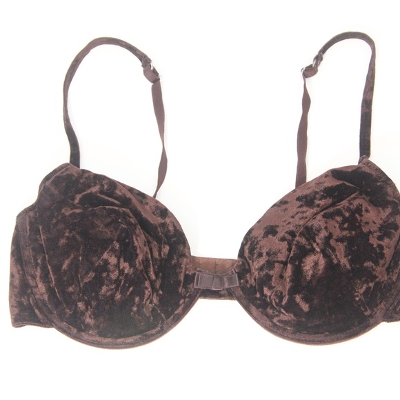 Victoria's Secret Vintage Bra 36D Padded Underwire VS 90s style brown - Picture 4 of 7